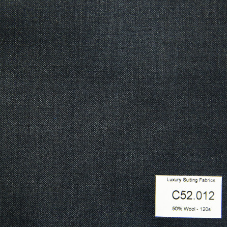 [ Hết hàng ] C52.012 Kevinlli V3 - Vải Suit 50% Wool - Xám Đen Trơn